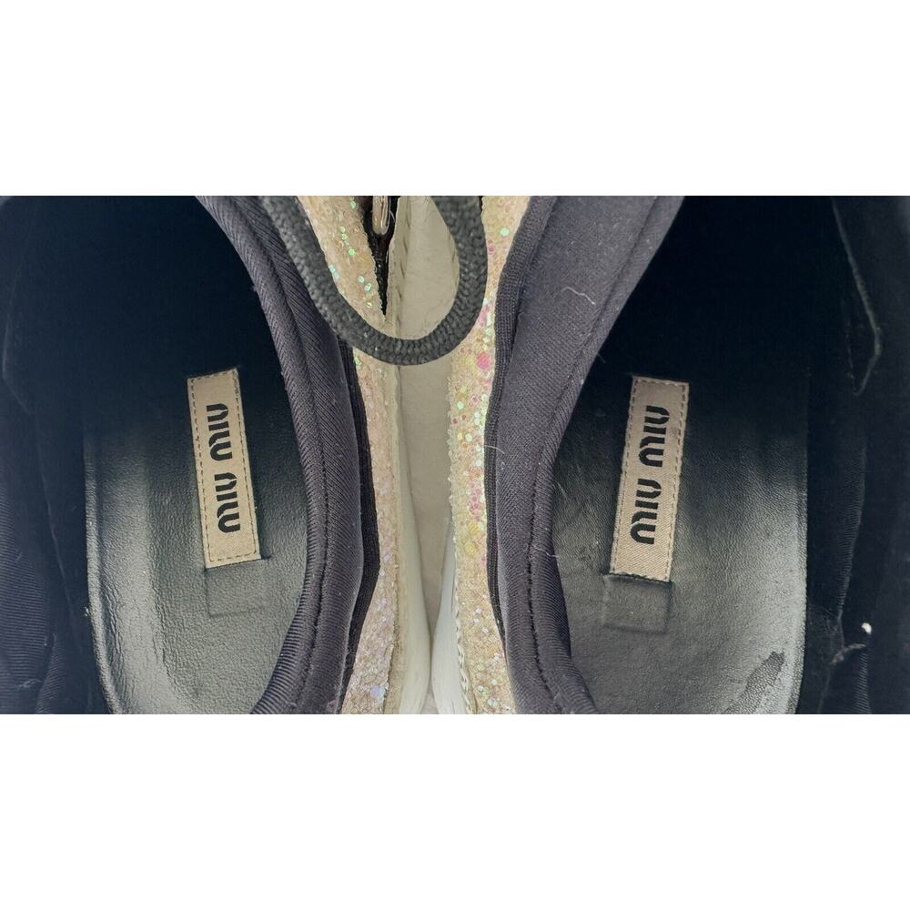 MIU MIU Glitter Platform Sneakers EU 36.5/US 6.5 - Picture 11 of 12
